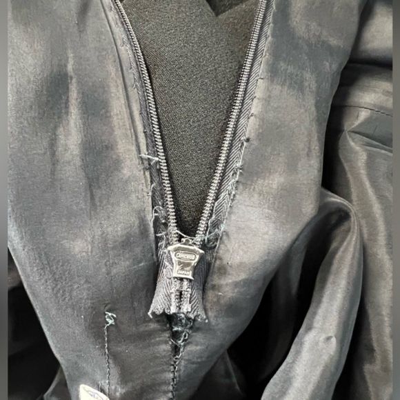 Donald Brooks for Garfinckel’s Black Wool Gown – Size 8 - Picture 13 of 14